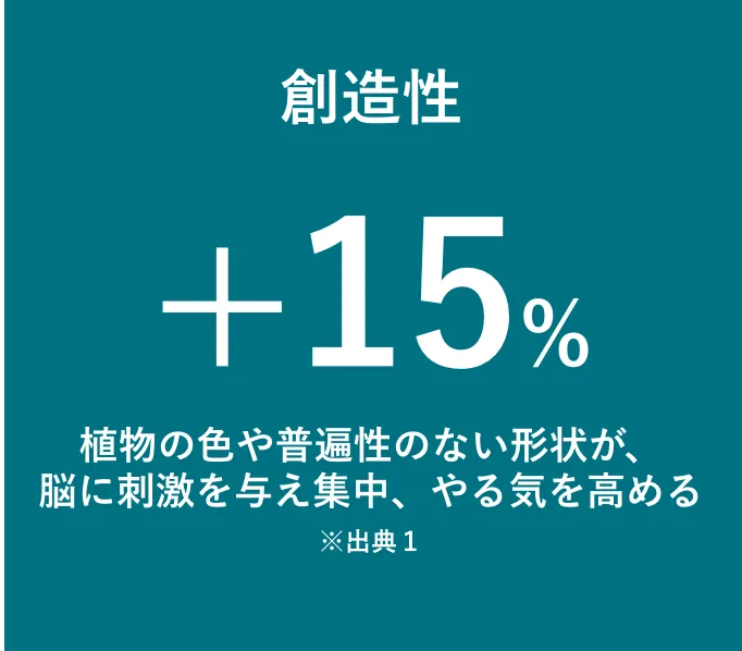 創造性 +15%
